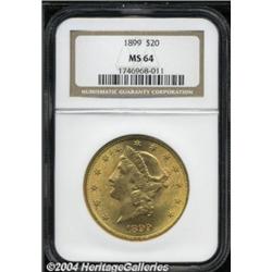 1899 $20 MS64 NGC.