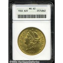 1900 $20 MS62 ANACS.