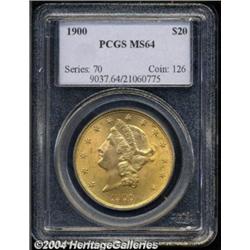 1900 $20 MS64 PCGS.