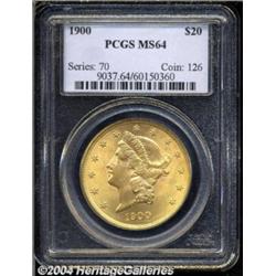1900 $20 MS64 PCGS.