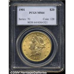 1901 $20 MS64 PCGS.