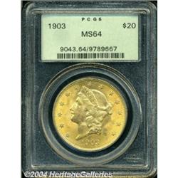 1903 $20 MS64 PCGS.