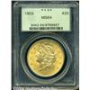 Image 1 : 1903 $20 MS64 PCGS.