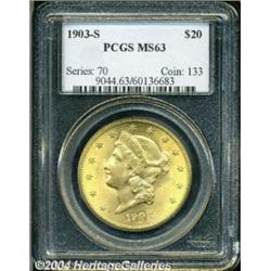 1903-S $20 MS63 PCGS.