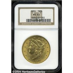 1904 $20 MS63 NGC.