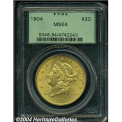 1904 $20 MS64 PCGS.