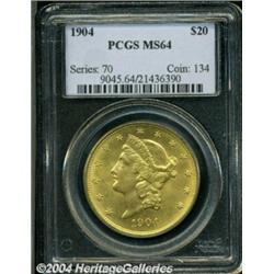 1904 $20 MS64 PCGS.