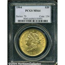 1904 $20 MS64 PCGS.