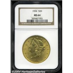 1904 $20 MS64 NGC.