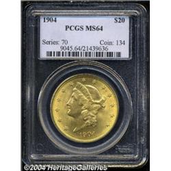 1904 $20 MS64 PCGS.