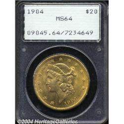 1904 $20 MS64 PCGS.