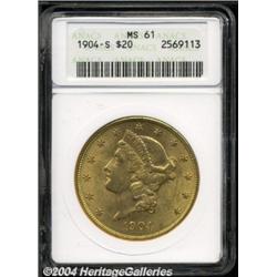 1904-S $20 MS61 ANACS.
