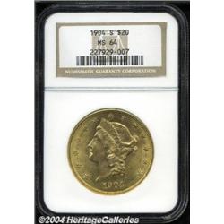 1904-S $20 MS64 NGC.