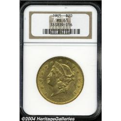 1905 $20 MS61 NGC.