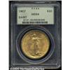 Image 1 : 1907 $20 Arabic Numerals MS64 PCGS.