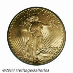 1908 $20 No Motto MS66 PCGS.