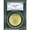 Image 1 : 1908 $20 Motto MS63 PCGS.