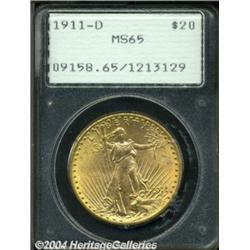 1911-D $20 MS65 PCGS.
