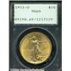 Image 1 : 1911-D $20 MS65 PCGS.