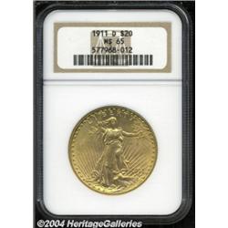 1911-D $20 MS65 NGC.