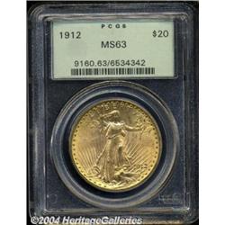 1912 $20 MS63 PCGS.