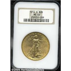 1914-D $20 MS63 NGC.