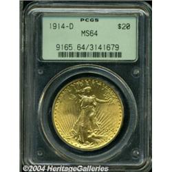 1914-D $20 MS64 PCGS.