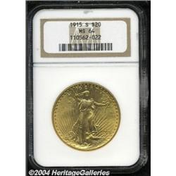 1915-S $20 MS64 NGC.