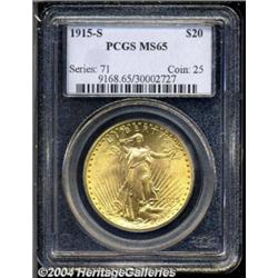 1915-S $20 MS65 PCGS.