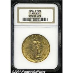 1916-S $20 MS65 NGC.