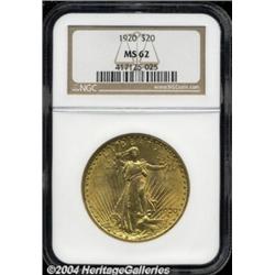 1920 $20 MS62 NGC.