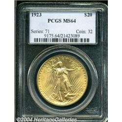 1923 $20 MS64 PCGS.