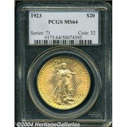 1923 $20 MS64 PCGS.
