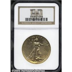 1923 $20 MS64 NGC.