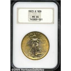 1923-D $20 MS64 NGC.