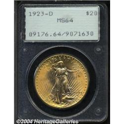 1923-D $20 MS64 PCGS.