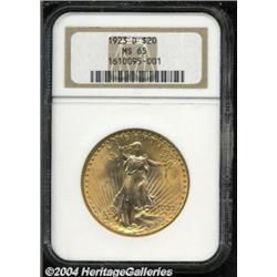 1923-D $20 MS65 NGC.