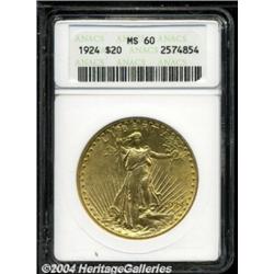 1924 $20 MS60 ANACS.