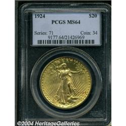 1924 $20 MS64 PCGS.