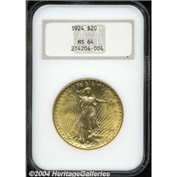 1924 $20 MS64 NGC.