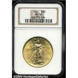 1924 $20 MS64 NGC.