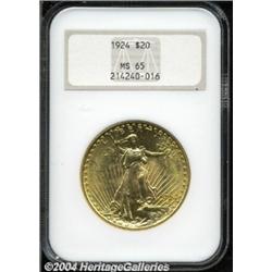 1924 $20 MS65 NGC.