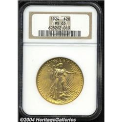 1924 $20 MS65 NGC.