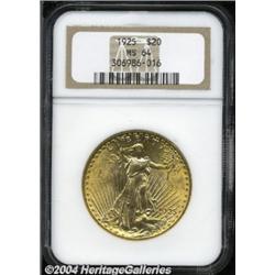 1925 $20 MS64 NGC.