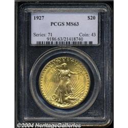 1927 $20 MS63 PCGS.