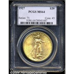 1927 $20 MS64 PCGS.