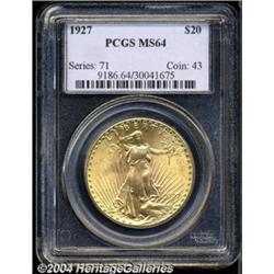 1927 $20 MS64 PCGS.