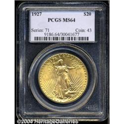1927 $20 MS64 PCGS.