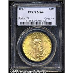 1927 $20 MS64 PCGS.