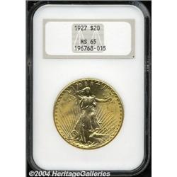 1927 $20 MS65 NGC.